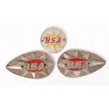 VINTAGE BSA MOTORCYCLE BADGES / PLAQUES