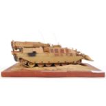 MUSEUM QUALITY MILITARY MODEL CHALLENGER ARRV DIORAMA