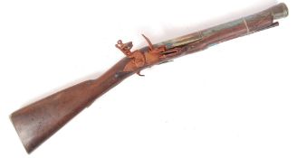 ANTIQUE 19TH CENTURY FLINTLOCK BLUNDERBUSS