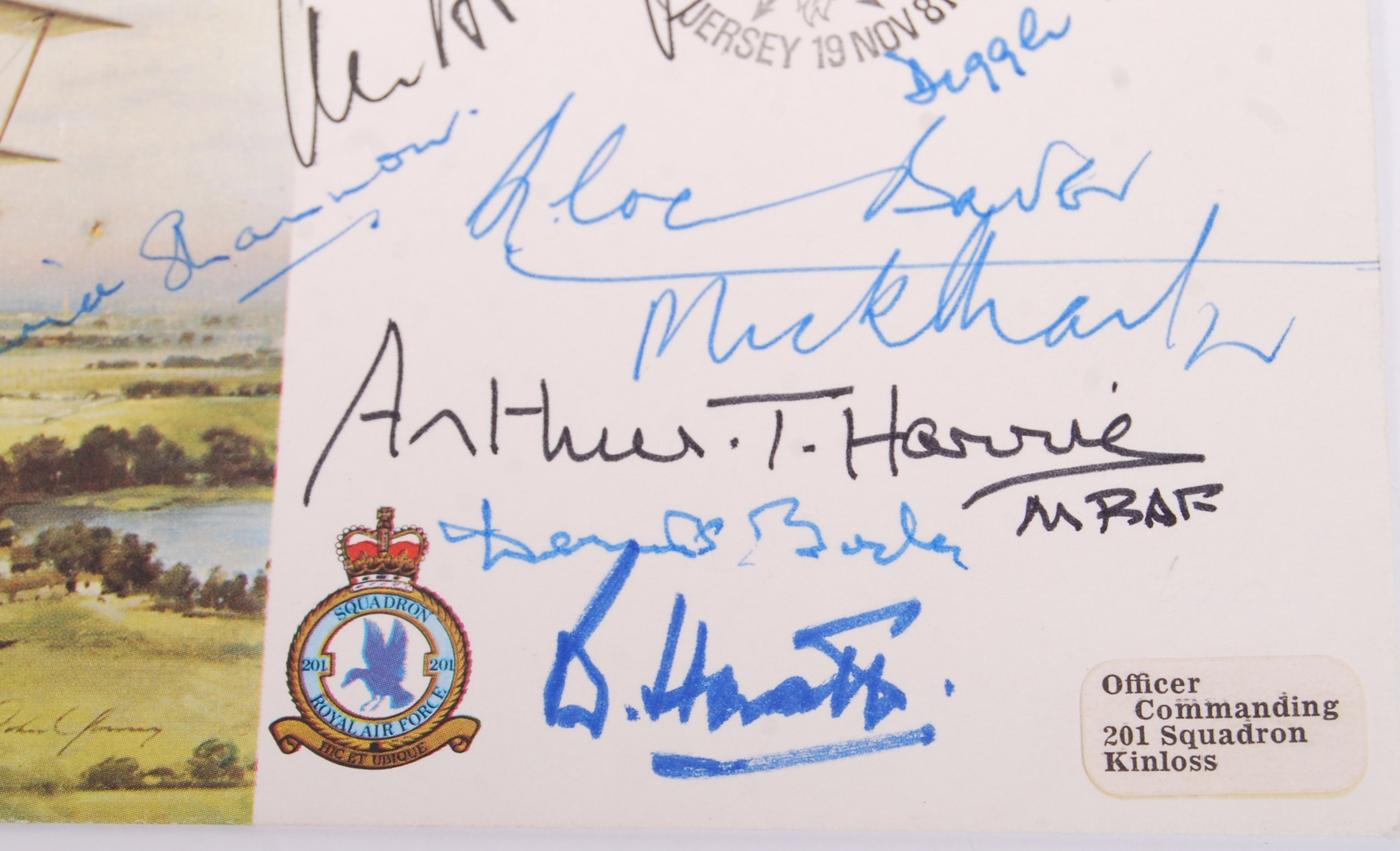 RARE WWII SECOND WORLD WAR BOMBER COMMAND MULTI-SIGNED FDC - Image 2 of 6