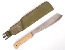 CONTEMPORARY MILITARY ISSUE MACHETE AND SHEATH