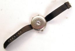 SCARCE WWI B.E.F ROLEX HALF HUNTER WRIST WATCH WITH PROVENANCE