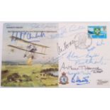 RARE WWII SECOND WORLD WAR BOMBER COMMAND MULTI-SIGNED FDC