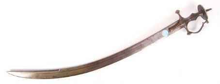 19TH CENTURY INDIAN TULWAR CURVED SWORD