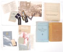 ASSORTED WWII EPHEMERA - GERMAN, RAF & RELATED