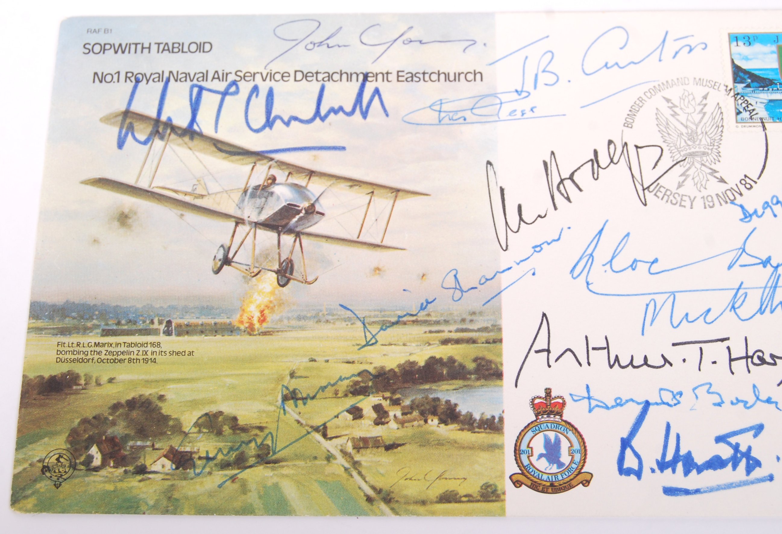 RARE WWII SECOND WORLD WAR BOMBER COMMAND MULTI-SIGNED FDC - Image 4 of 6