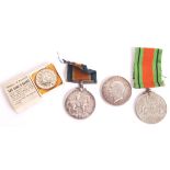 ASSORTED WWI & WWII MEDALS & RELATED