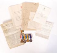 WWI FIRST WORLD WAR NAVAL MEDAL GROUP & EFFECTS