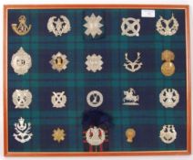 ASSORTED COLLECTION OF SCOTTISH MILITARY ARMY CAP BADGES