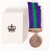 ELIZABETH II GENERAL SERVICE MEDAL WITH CANAL ZONE CLASP