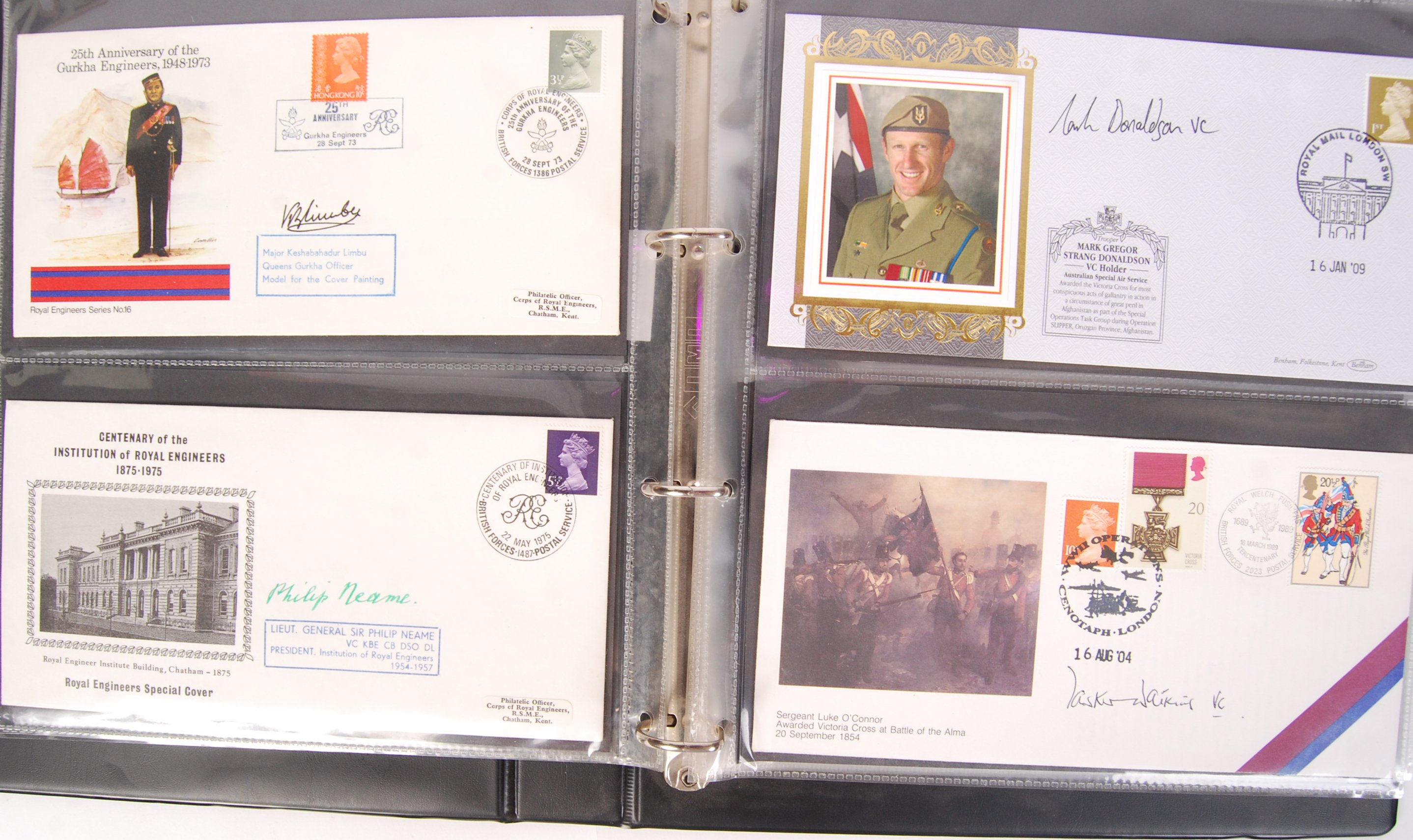 ALBUM OF VICTORIA CROSS ( VC ) RECIPIENT MEDAL WINNERS SIGNED FDC'S - Image 5 of 9