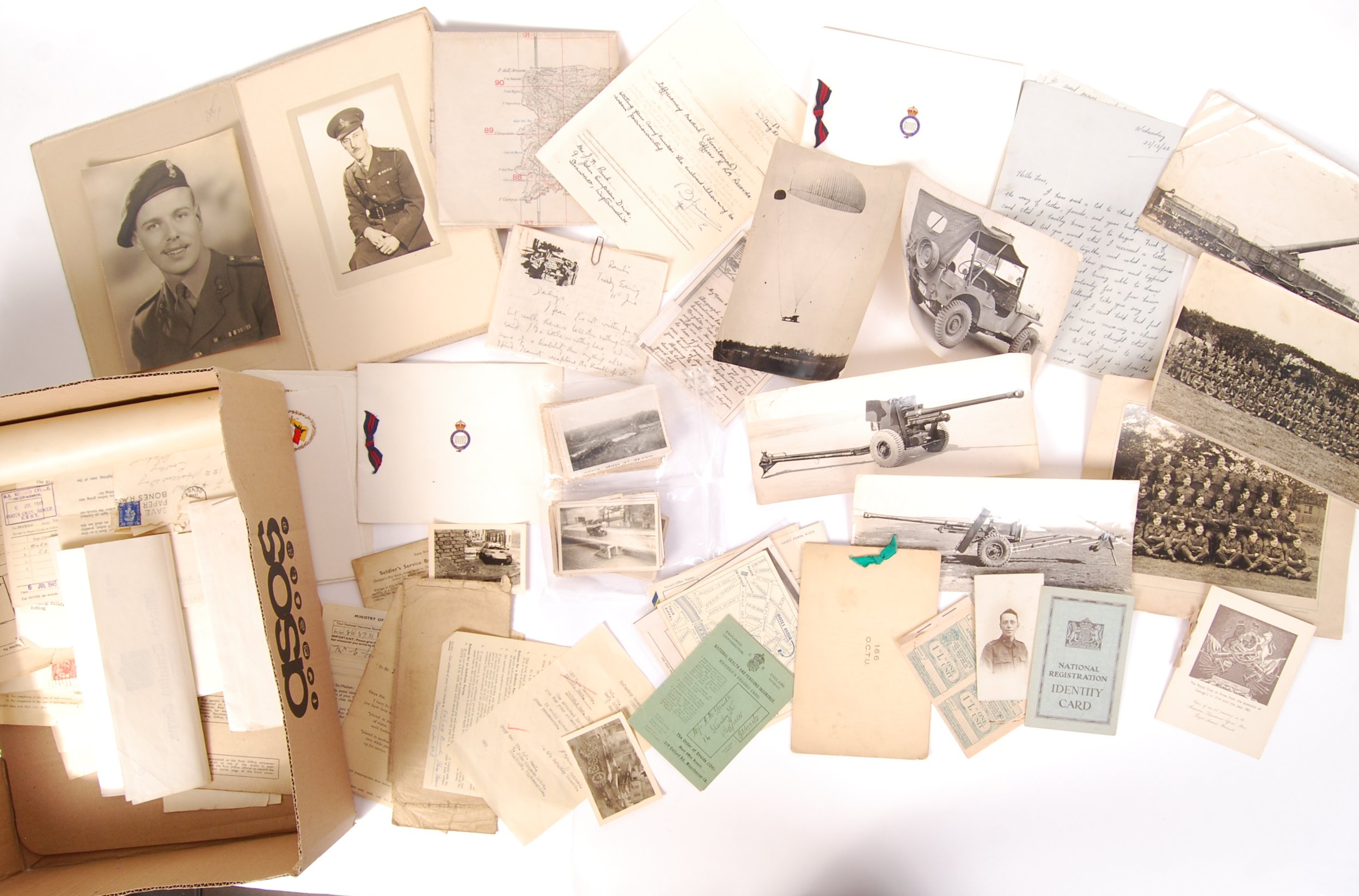 ASSORTED WWII MILITARY RELATED EPHEMERA