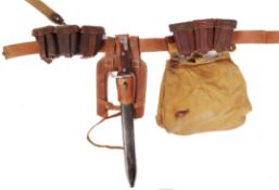 WWI FIRST WORLD WAR GERMAN INFANTRY BELT ENSEMBLE & S98 BAYONET