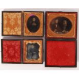 COLLECITON OF ANTIQUE AMBROTYPE PHOTOGRAPHS