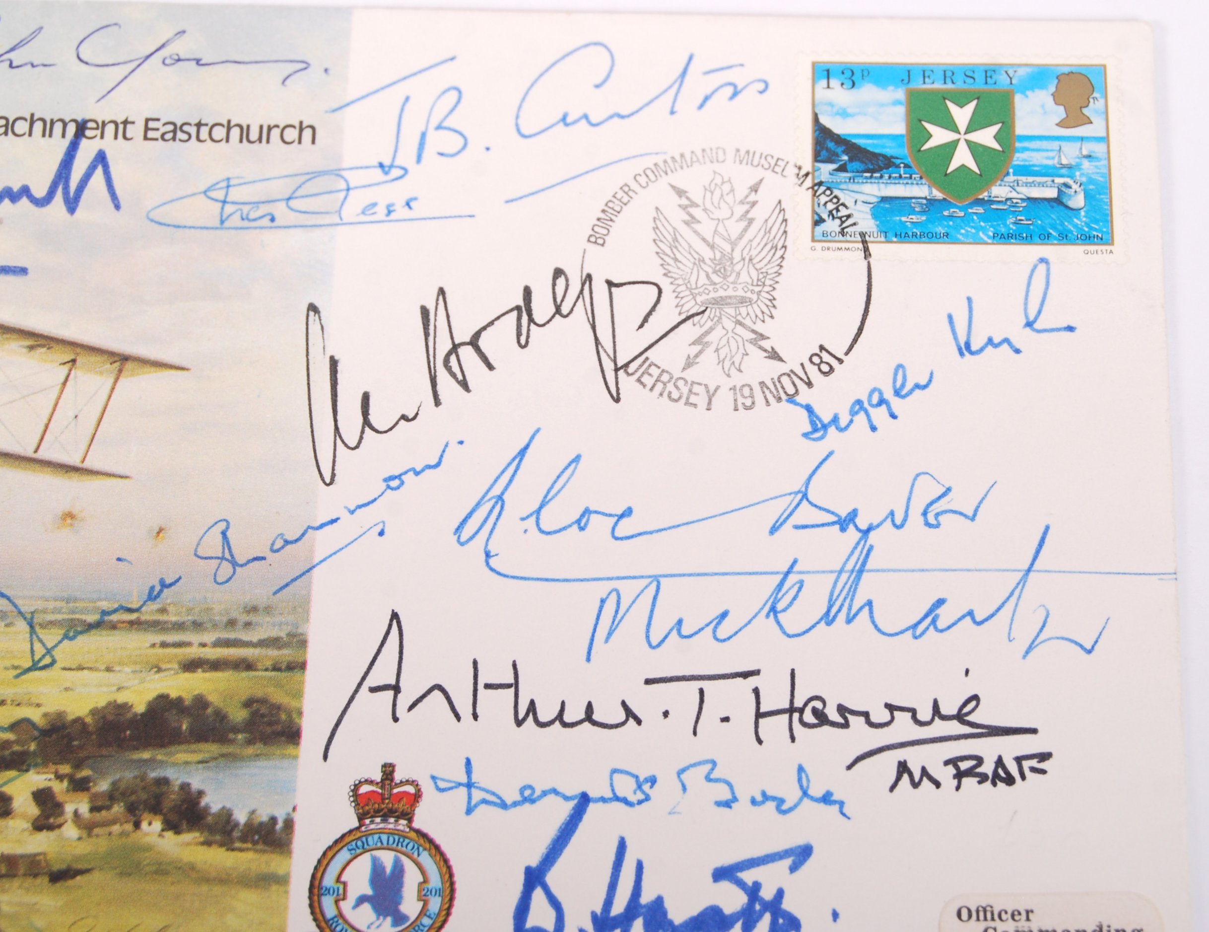 RARE WWII SECOND WORLD WAR BOMBER COMMAND MULTI-SIGNED FDC - Image 3 of 6