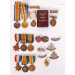 RARE WWI FATHER & TWO SONS MEDAL GROUPS & PERSONAL EFFECTS