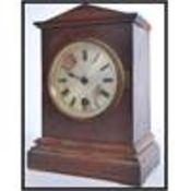 A 19th century English mantel clock - bracket cloc