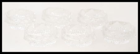 A set of six 19th century Georgian facet cut glass