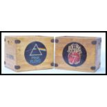 Two vintage style 33rpm record storage boxes for R