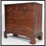 A 19th century Georgian mahogany two over three ch