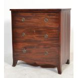 A 19th century Georgian mahogany bachelors chest o