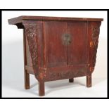 An early 20th century Chinese hardwood altar cabin