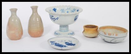 A group of Japanese ceramics and stoneware to incl