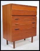 A vintage retro 20th Century teak chest of drawers