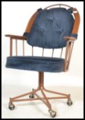 A 20th Century American retro vintage desk chair b