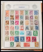 A vintage stamp album containing all world stamps