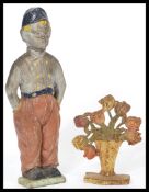Two early 20th century 1930's cast metal painted d