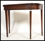 An 18th / 19th century George III mahogany and lin