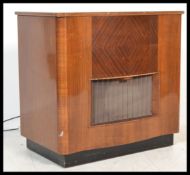 A vintage Art Deco walnut cased radiogram, fitted