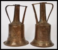 Two 19th century / early 20th century copper twin