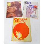 A group of three vintage It magazines to include 4 May 1972, number 127 and no 132. Please see