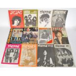 A group of vintage 1960's - 1970's Zigzag magazines to include No 1 2 12 14 16 27 28 etc. Please see