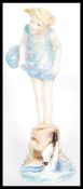 A Royal Worcester figure entitled Sea Breeze modelled by F G Doughty model number 3008. Stamps and