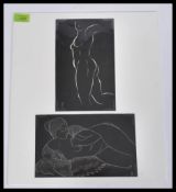 Eric Gill (1882-1940) A pair of nudes from Eric Gill 25 nudes London JM Dent and Sons For Hague