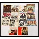 Vinyl Records - A collection of vintage  33rpm playing 7" Extended play single records to include,