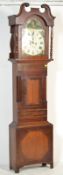 An 18th / 19th century North country mahogany longcase grandfather clock. The mahogany case and
