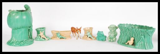 A collection of mixed vintage 20th century SilvaC ceramics to include items featuring forest imps/