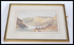 A 19th century English school watercolour of the River Avon /  Avon Gorge near Clifton, unsigned, in