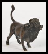 A 19th century Chinese bronze figurine of a cow / ox. Please see images. measures: 6cm high x 6.