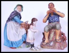 Two Royal Doulton collectable ceramic figurines to include Dream Weaver HN2283 and Old Meg HN2494.