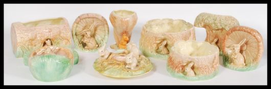 A collection of vintage 20th century SylvaC ceramics to include a series of woodland themed items