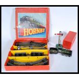 A vintage Meccano Hornby O Gauge railway clockwork locomotive train Goods Set No20 complete in