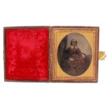 ANTIQUE 19TH CENTURY AMERICAN AMBROTYPE PHOTOGRAPH