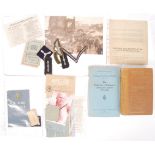 ASSORTED WWII EPHEMERA - GERMAN, RAF & RELATED