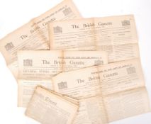ANTIQUE NEWSPAPERS RELATING TO THE BRITISH GENERAL
