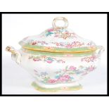 A 19th century Minton large tureen having a Chines